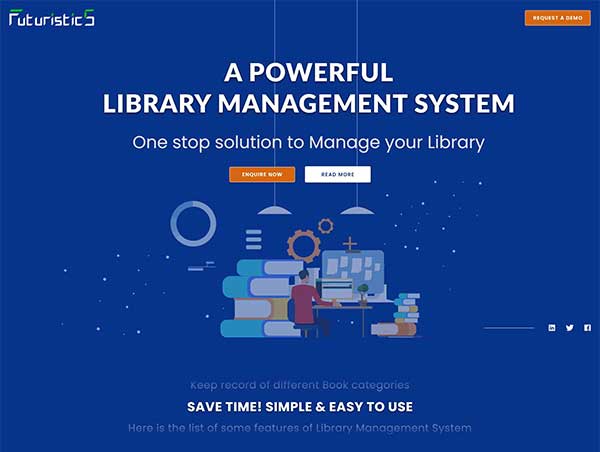 tabrez project Futuristic5 Library management system